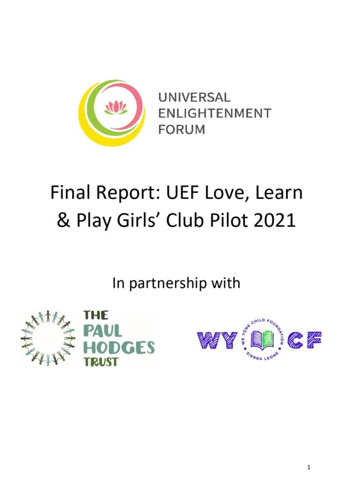 UEF Girls Club Pilot Final Report