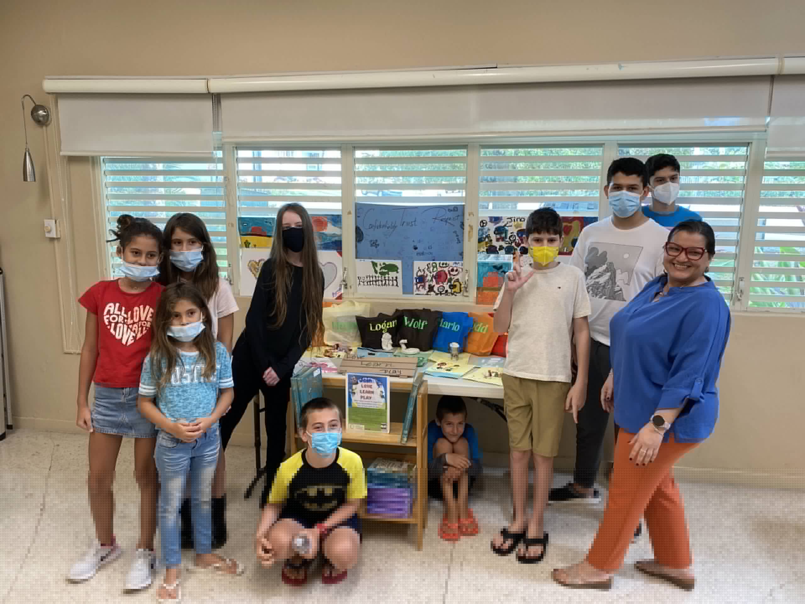 LLP Youth Club participants at San Juan Community Library