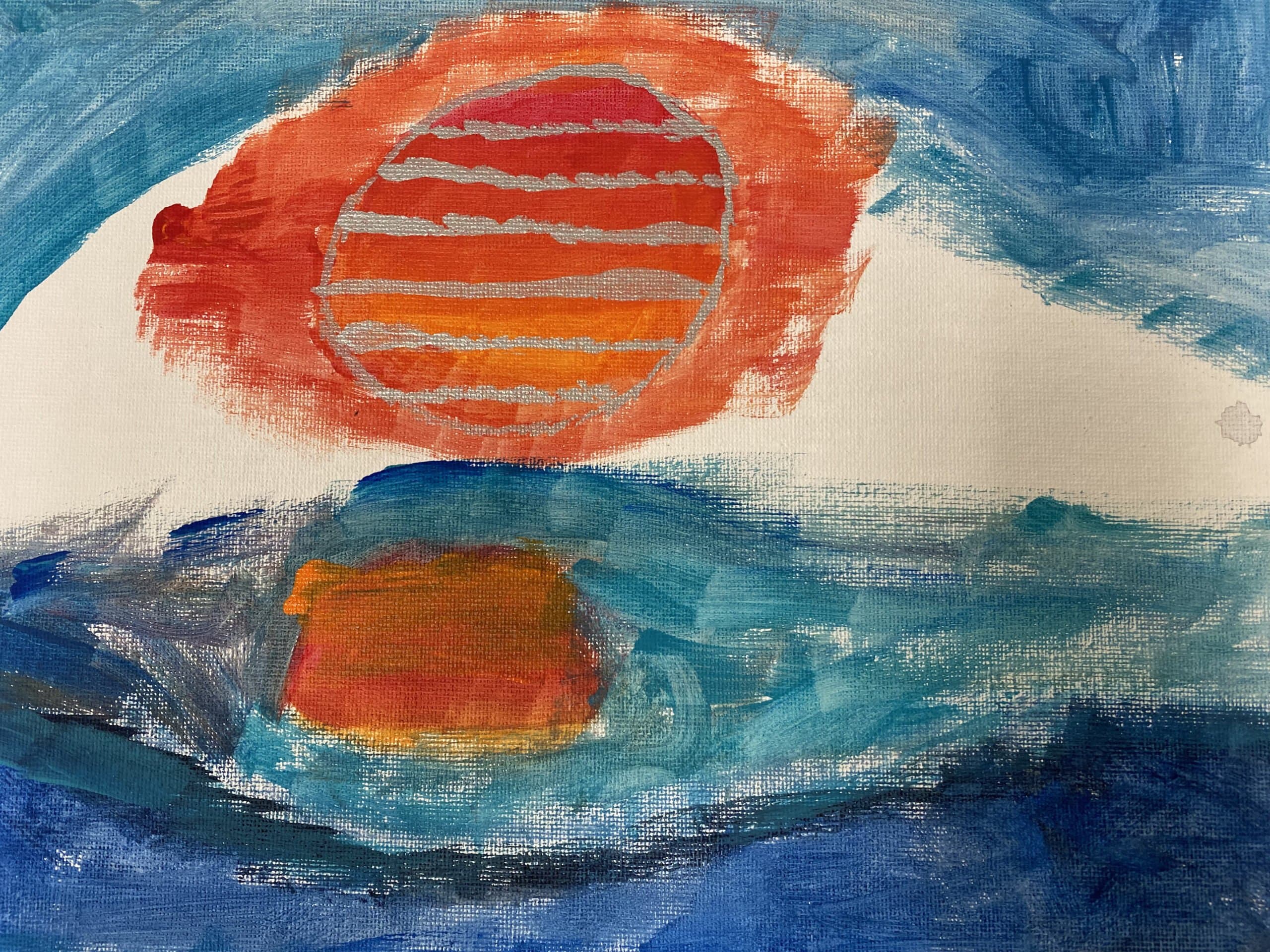 Participant artwork displayed at San Juan Community Library