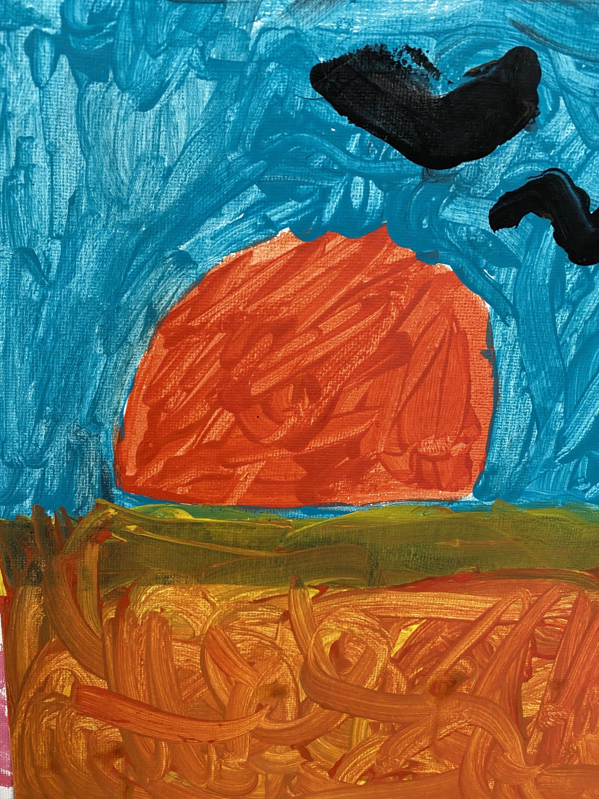 Decorated bottle craft from the summer program