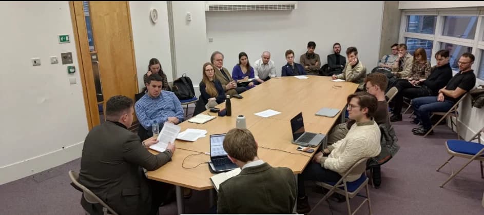 A wide view of a Kindled Spirits seminar gathering.