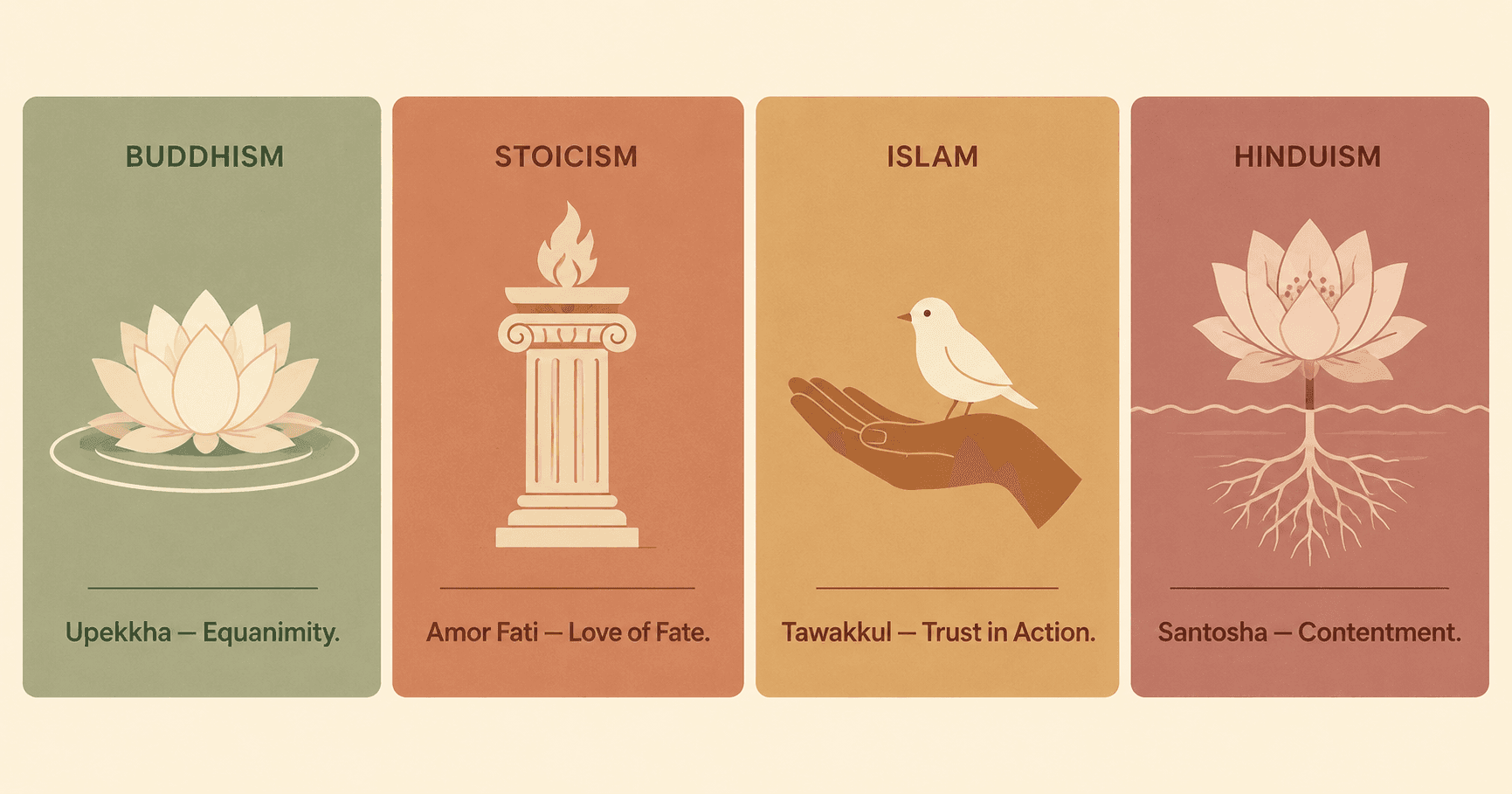 How do different religions define acceptance