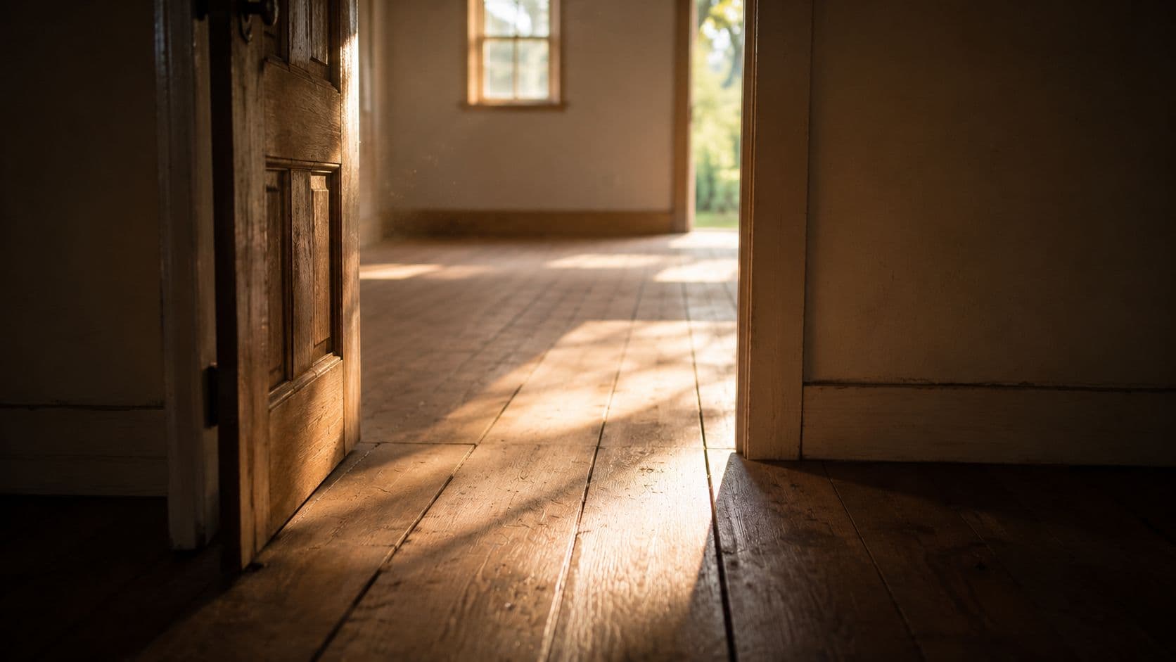 Light falling through an open doorway, representing why rest became sacred across cultures