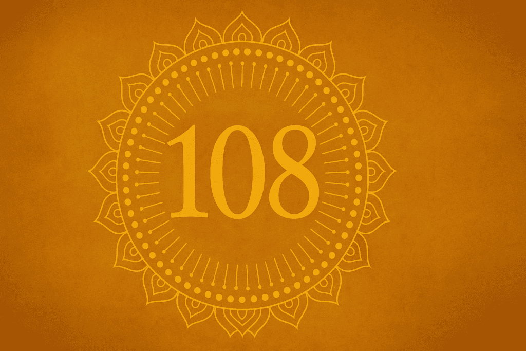 the number "108" in a mandela