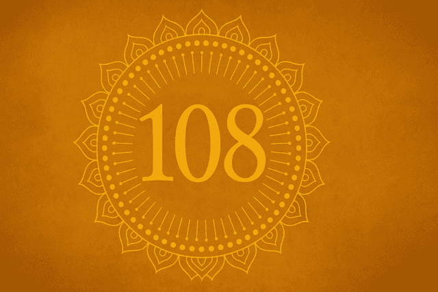 the number "108" in a mandela
